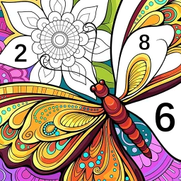 أيقونة Tangle Color by Number Book